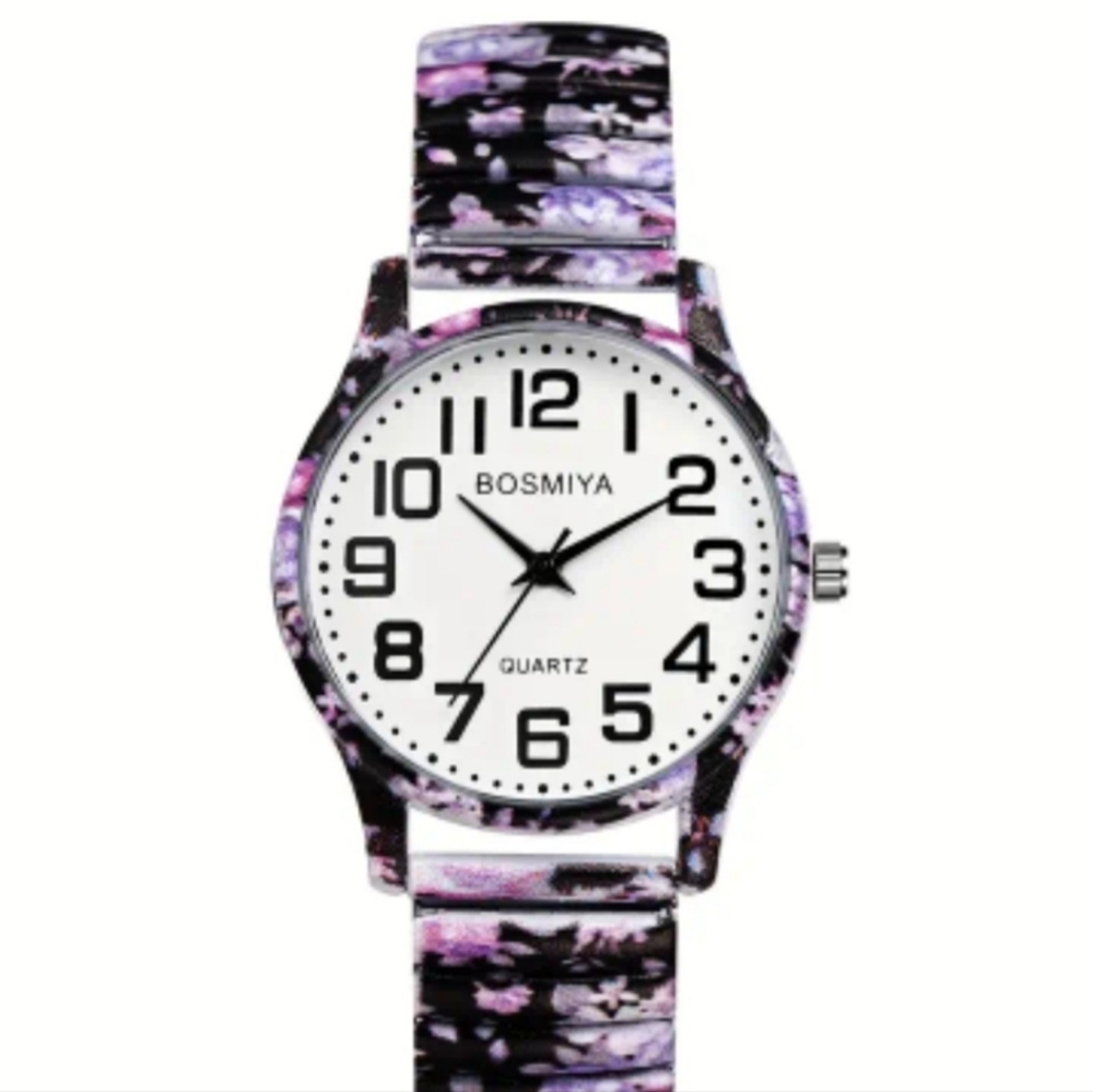 New Watch, Purple and Black Quartz